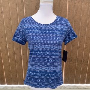 NWT - Margaret Knit Tee by Gloria Vanderbilt